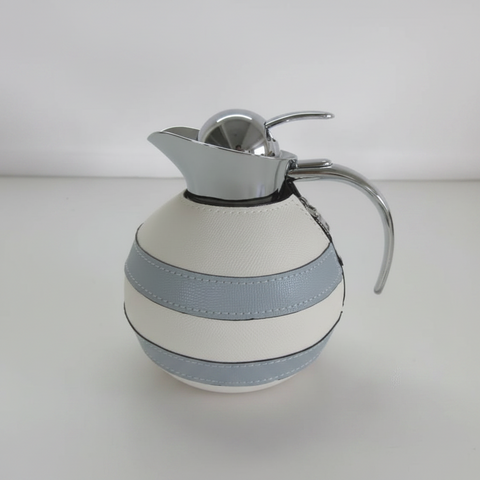 Striped 1.2L Thermos Jug in Brown