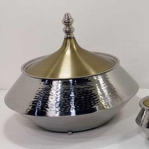 Gold and Silver Plated Food Warmer - 3L