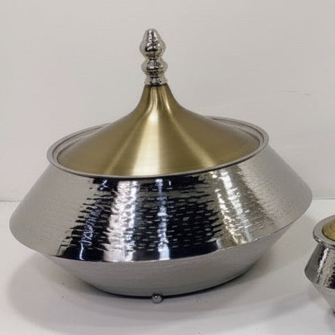 Gold and Silver Plated Food Warmer - 3L