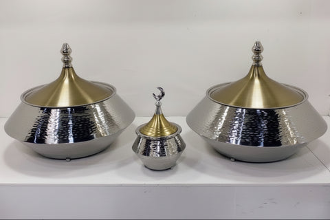 Gold and Silver Plated Food Warmer - 250 ml