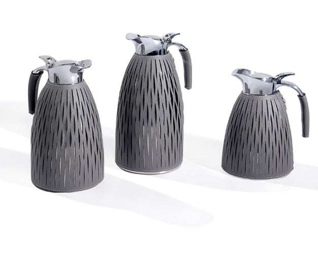 Thermos in Gray Leather