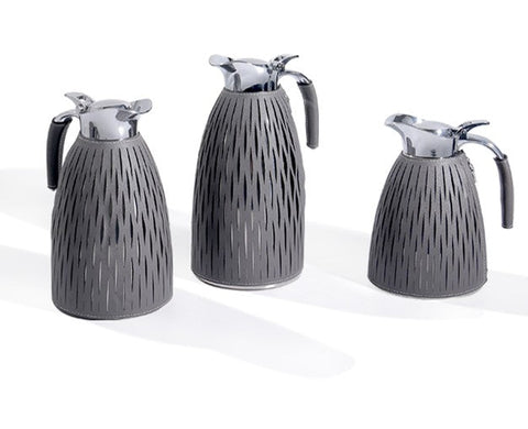 Thermal Carafe in Light Blue Leather