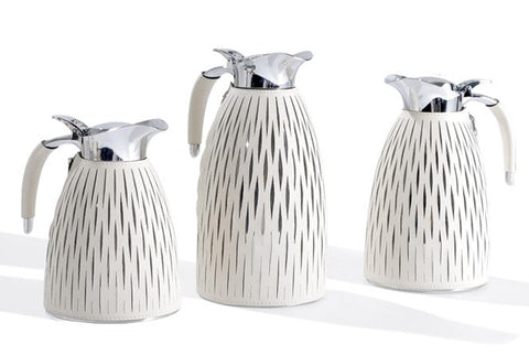 Thermal Carafe in Cream Leather