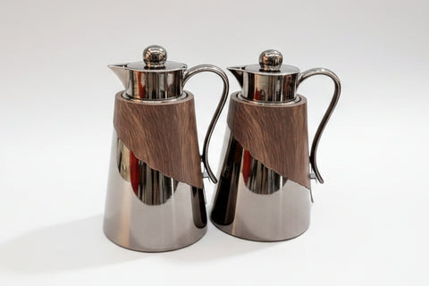 Matte Silver Thermos Set of 2